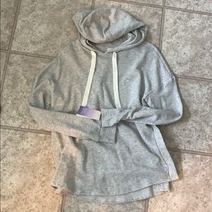 Grey hoodie sweatshirt